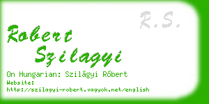 robert szilagyi business card